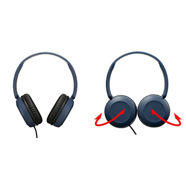 Фото - Навушники накладні дротові JVC HA-S31M Blue